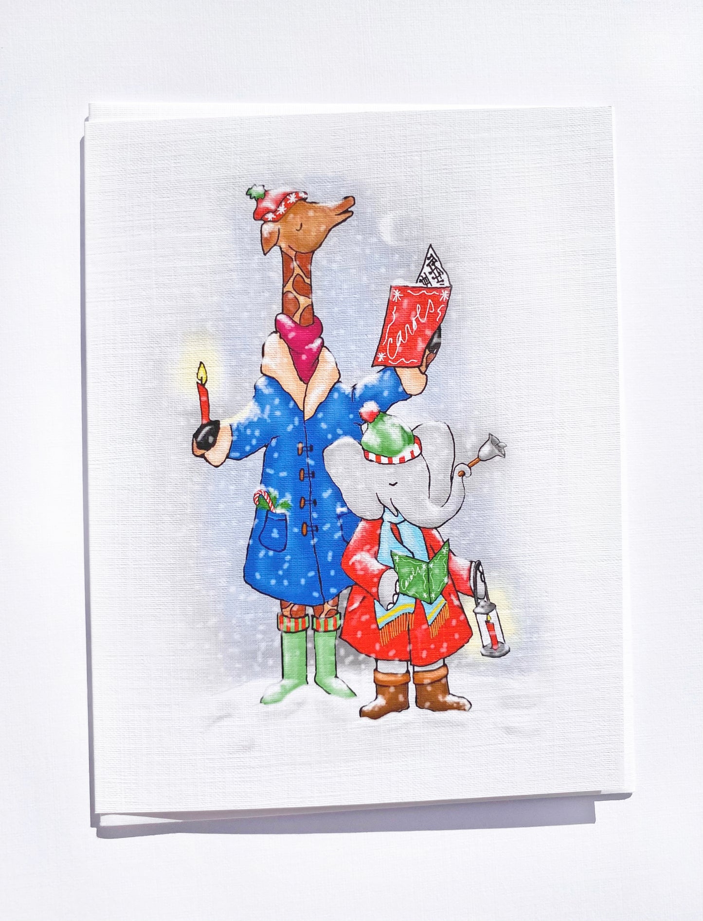 Caroling Note Card