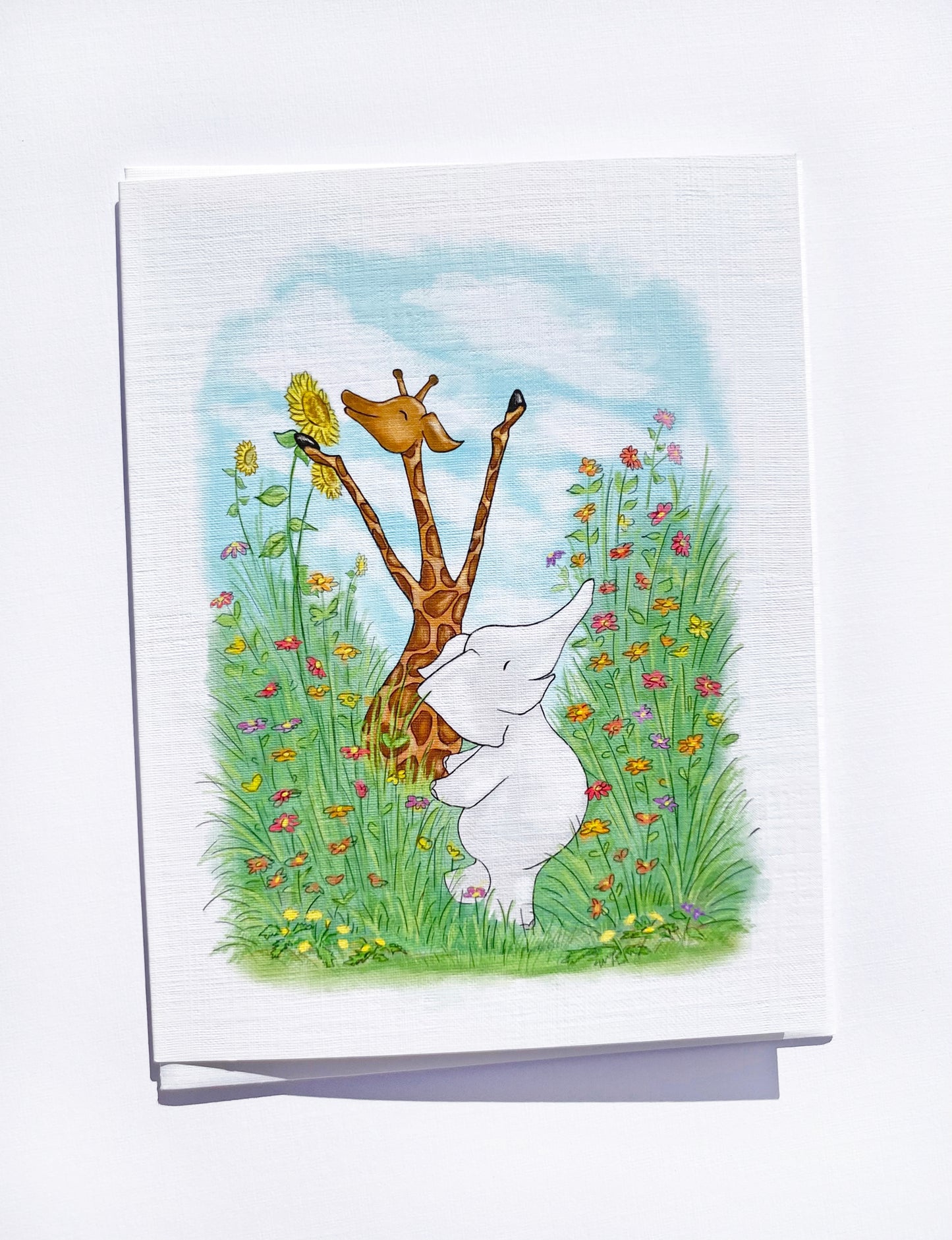 Flower Field Note Card