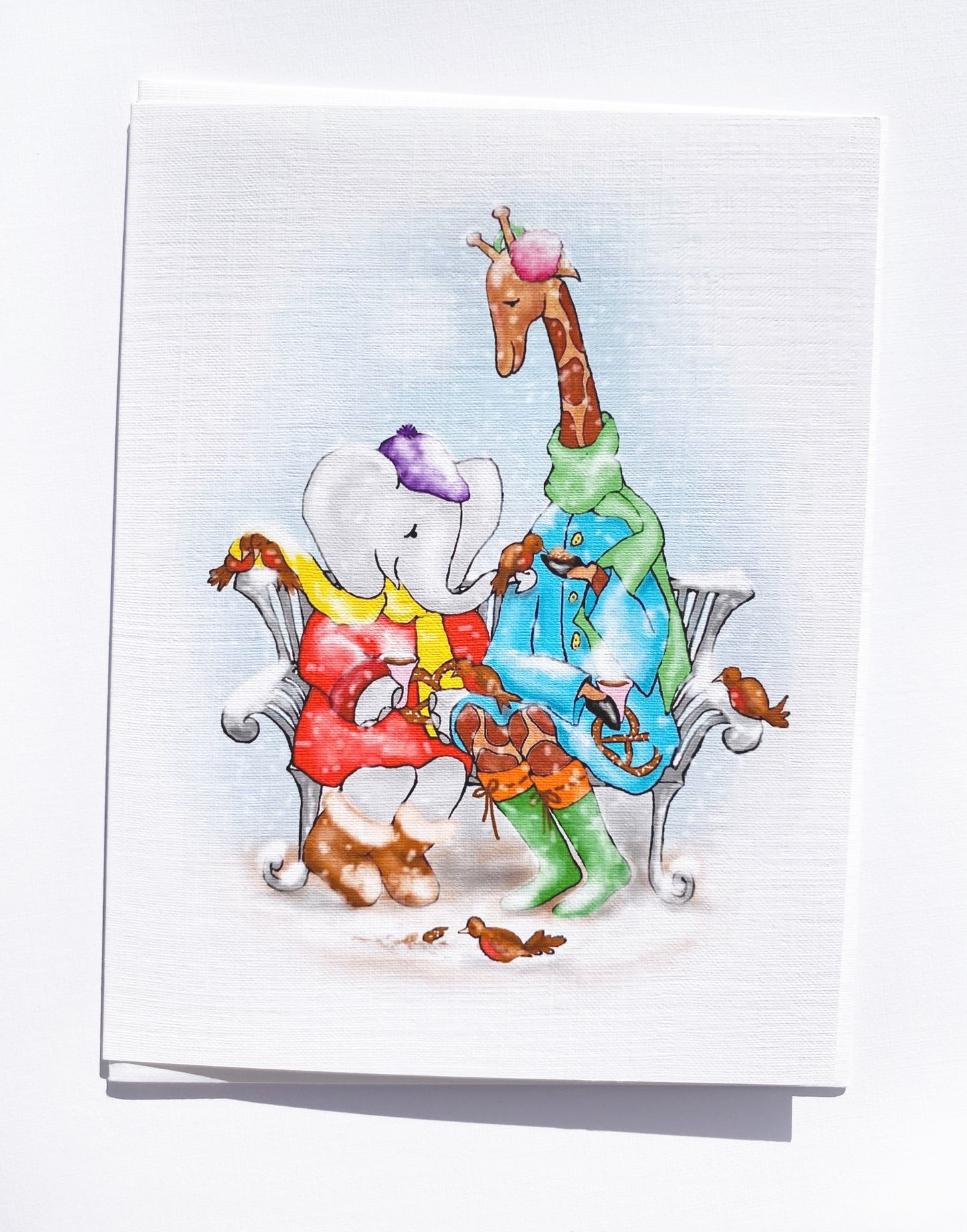 Park Bench Note Card