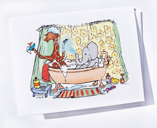 Bath Time Note Card