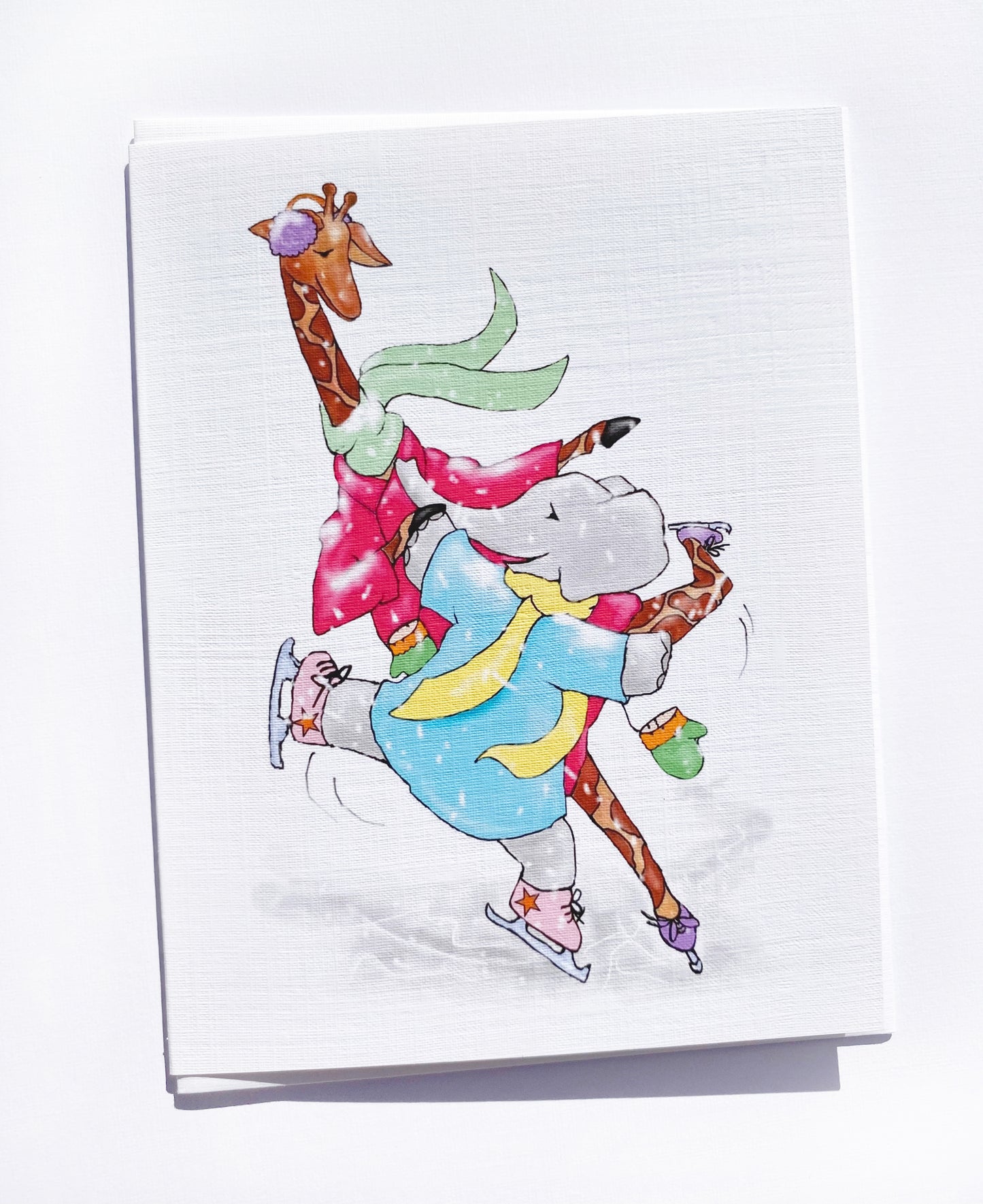 Ice Skating Note Card