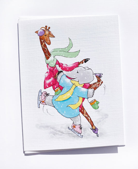 Ice Skating Note Card