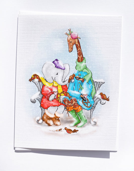 Park Bench Note Card