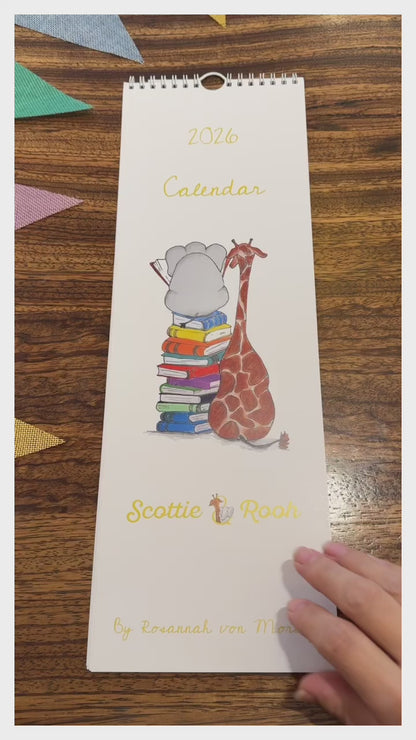Scottie & Rooh 2026 Wall Calendar - FREE SHIPPING!